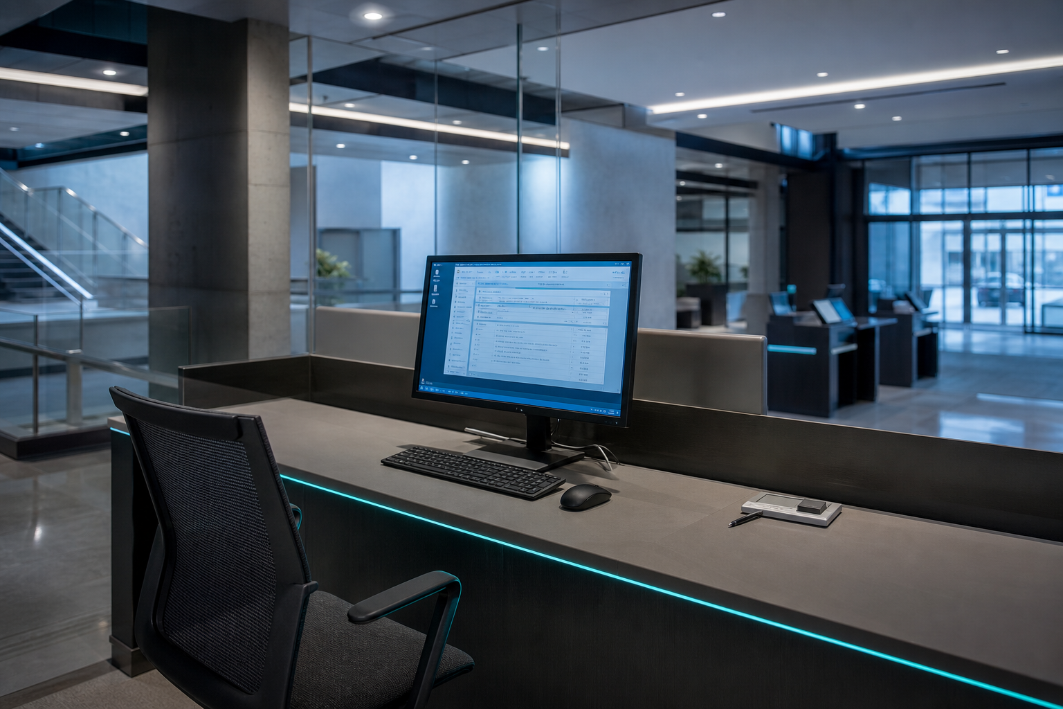VDI kiosk desk