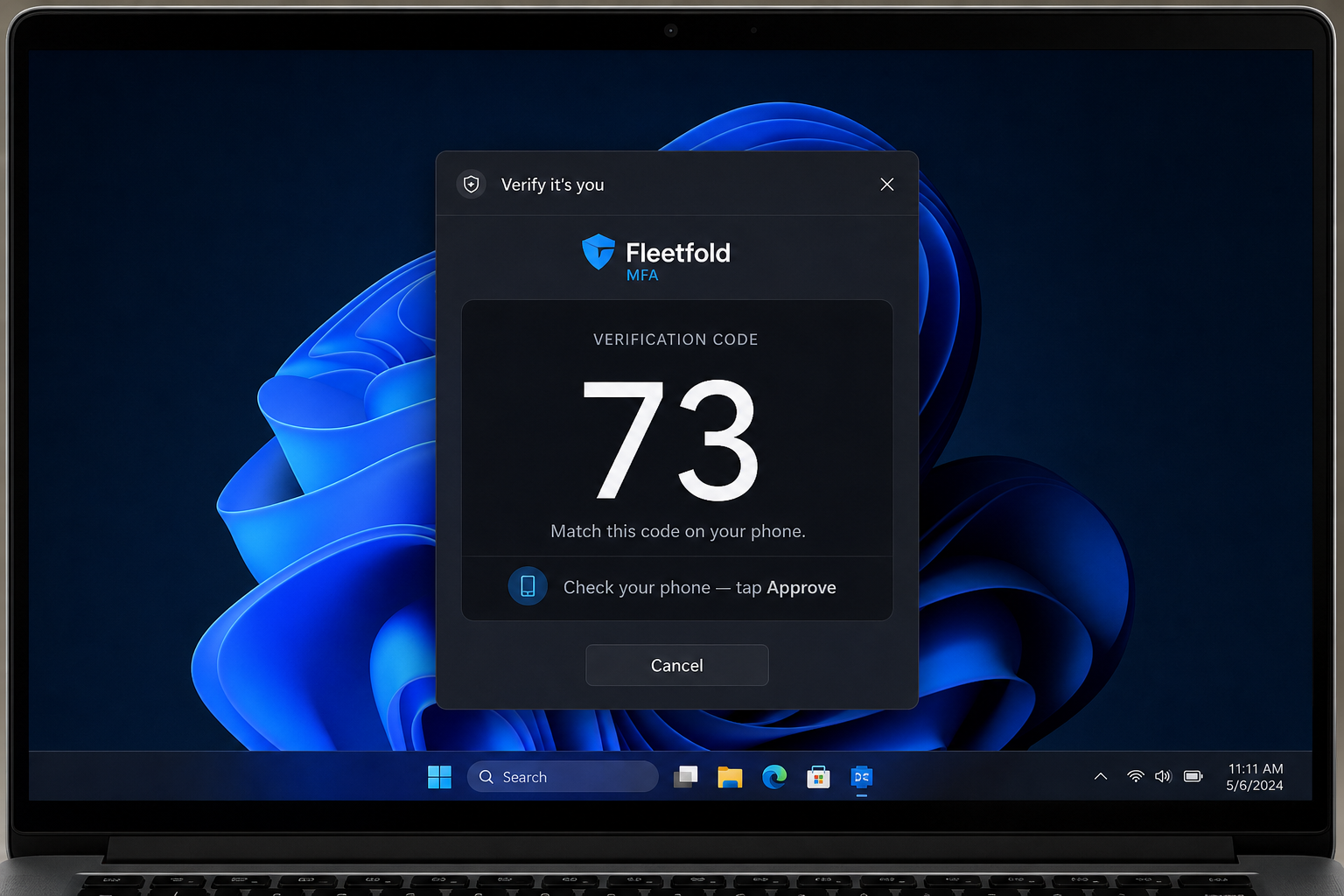 Locked desktop